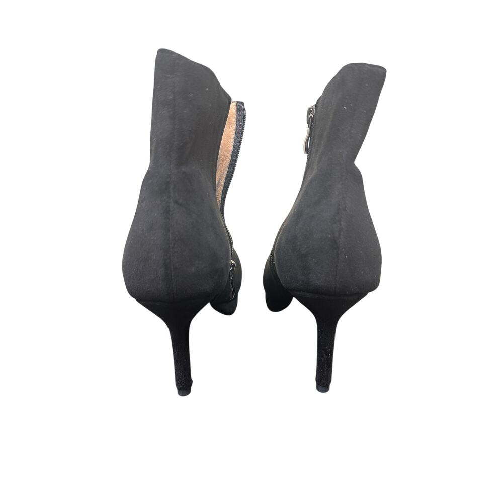 Christian Louboutin Black Red Bottom Bootie Size 10.5 41 Designer Luxury Staple - Picture 6 of 11